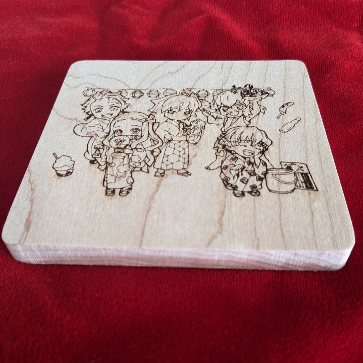Chibi Demon Slayer Coaster Scene 3