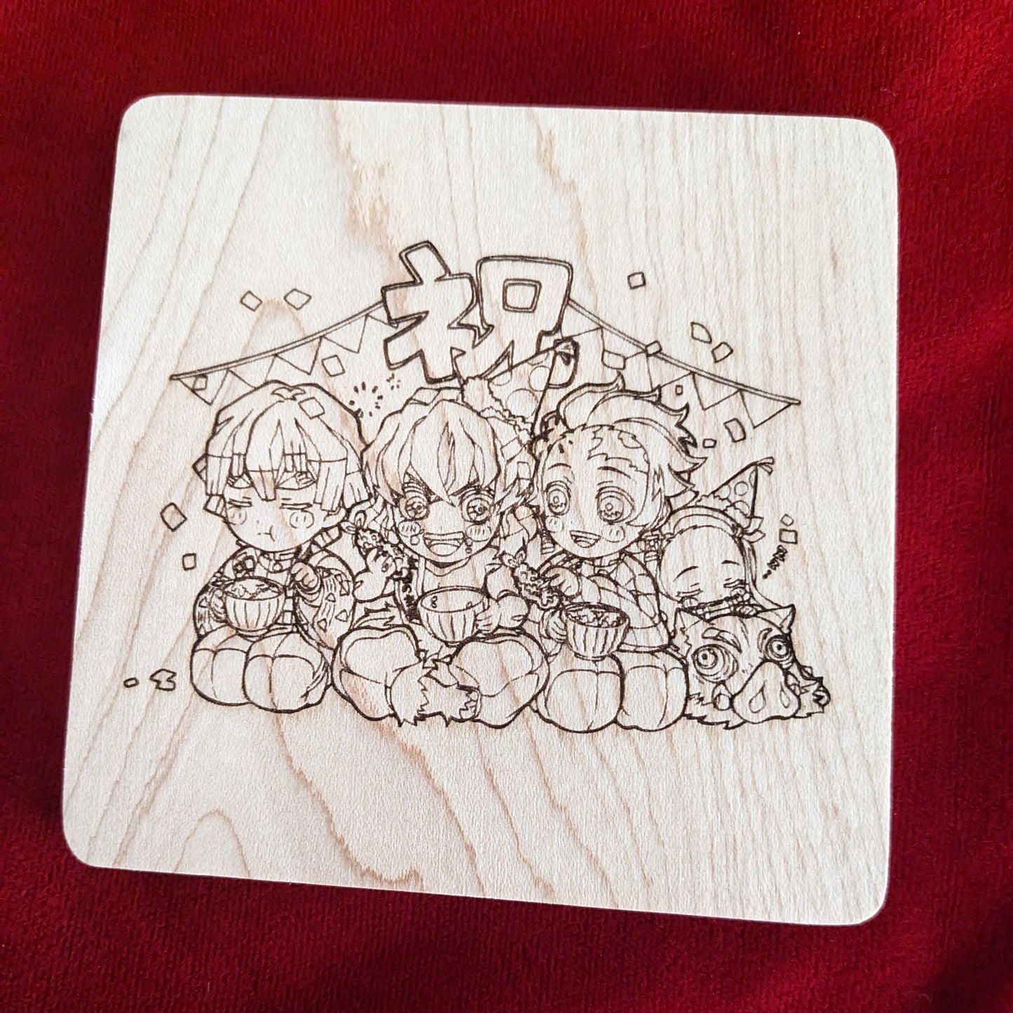 Chibi Demon Slayer Coaster Scene 4