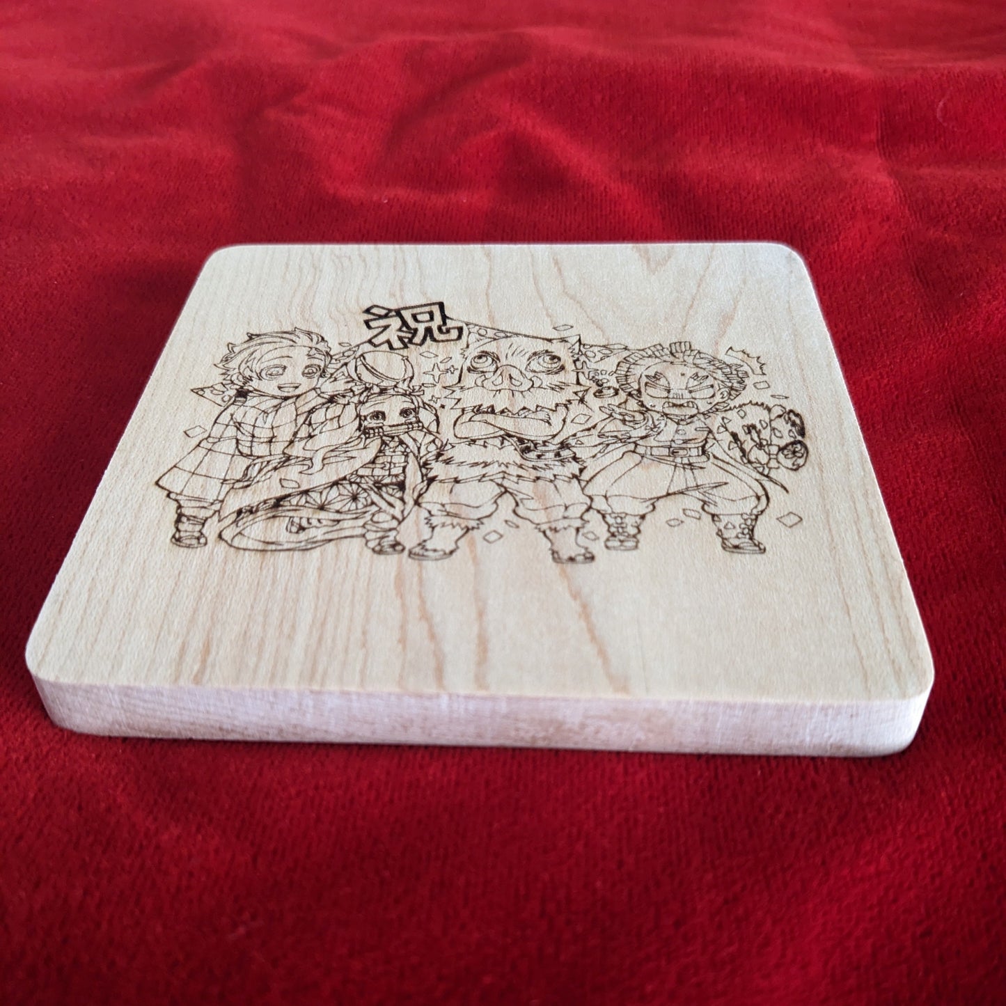 Chibi Demon Slayer Coaster Scene 1