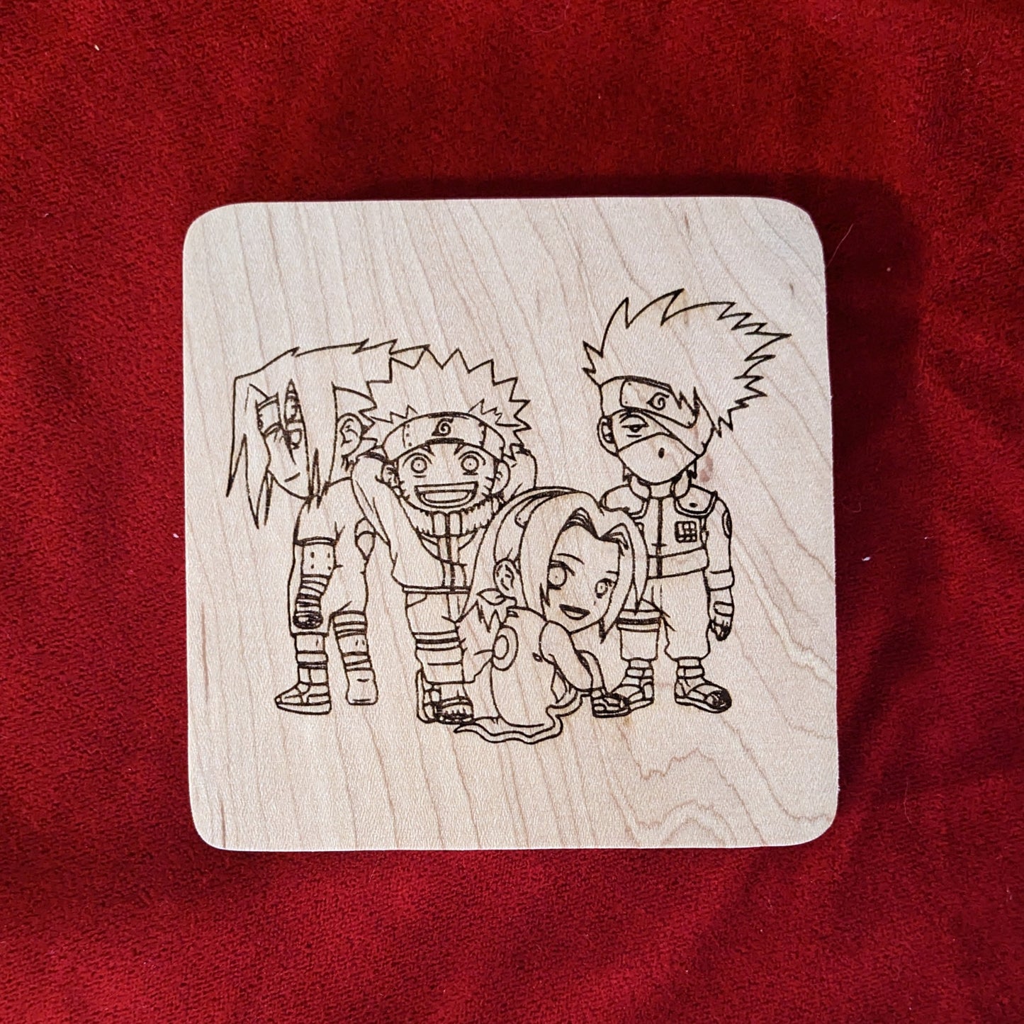 Chibi Team 7 Coaster