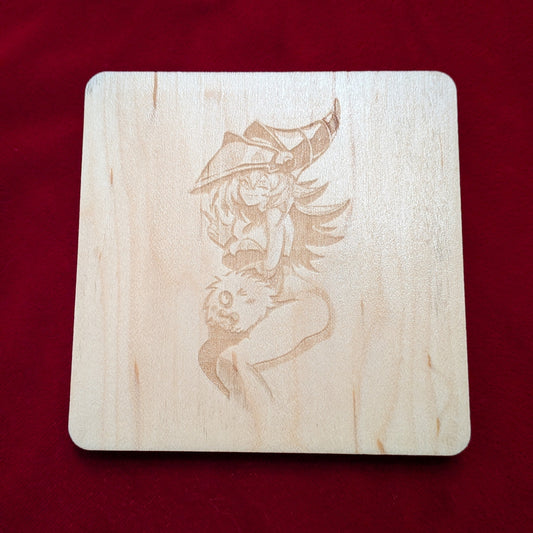 Dark Magician Girl SFW Sad Loser Robot Collab Coaster