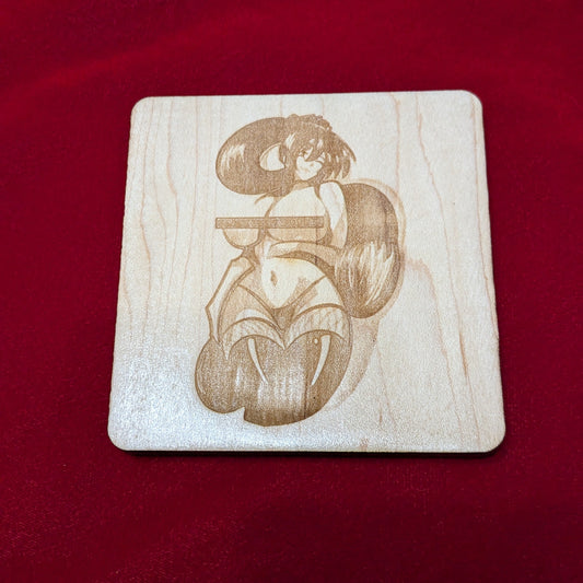 Akeno SFW Sad Loser Robot Collab Coaster