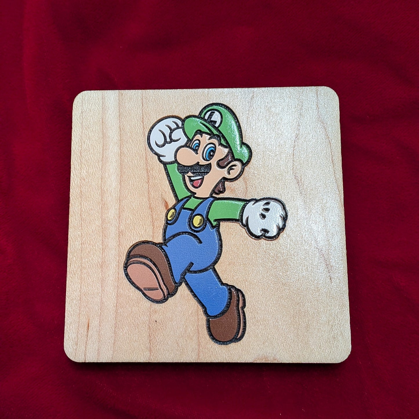 Colored Luigi Coaster