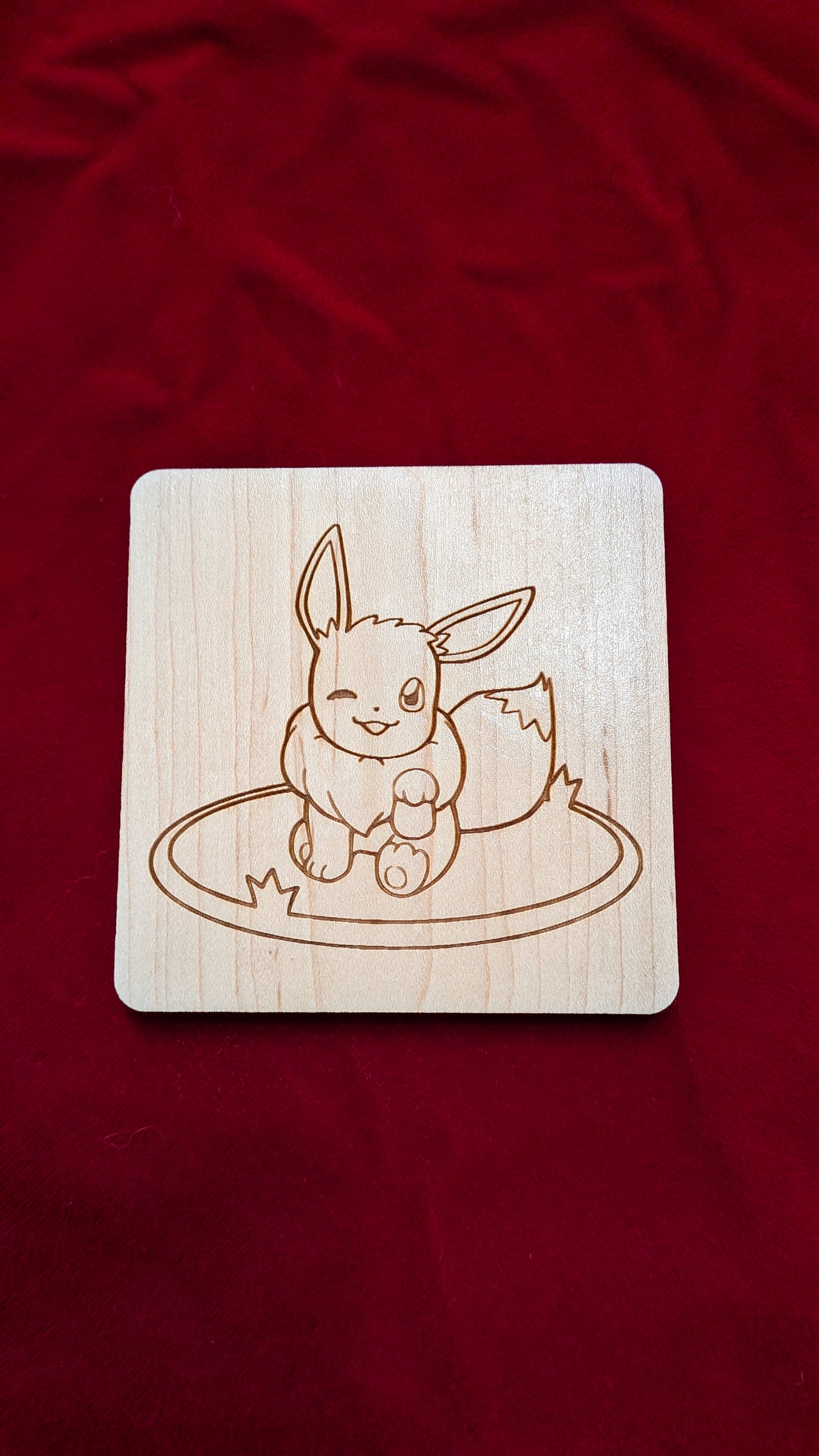Eevee ZelWing Zenith Collab Coaster