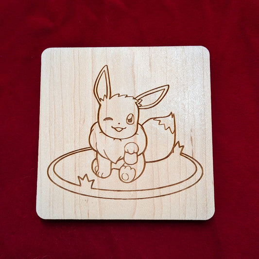 Eevee ZelWing Zenith Collab Coaster